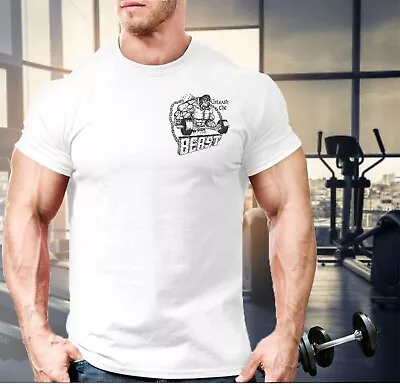 Buy Unleash The Beast T-Shirt Mens Gym Workout Training Bodybuilding Top Pocket • 6.99£