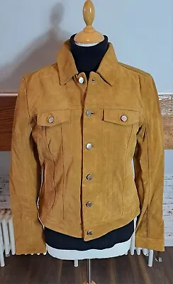 Buy Jean Style Jacket In Soft Tan Suede Size Large By Blk Dnm Original Cost £400 + • 74.99£