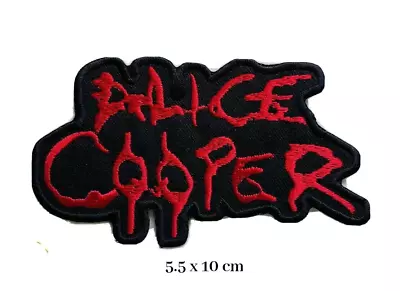 Buy Alice Cooper MUSIC BAND LOGO EMBROIDERED APPLIQUE IRON / SEW ON PATCHES • 2.19£