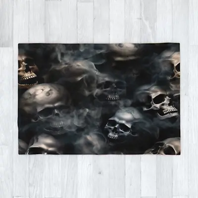 Buy The Lost Dead Blanket 120cm X 175cm, Skulls Gothic, Smoke Death Disturbed, Gift • 29.95£