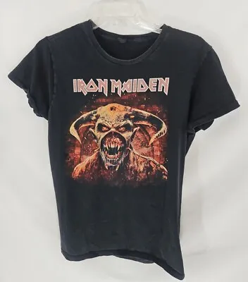 Buy Iron Maiden 2019 Tour Black Concert T-Shirt Top Women's L • 18.85£