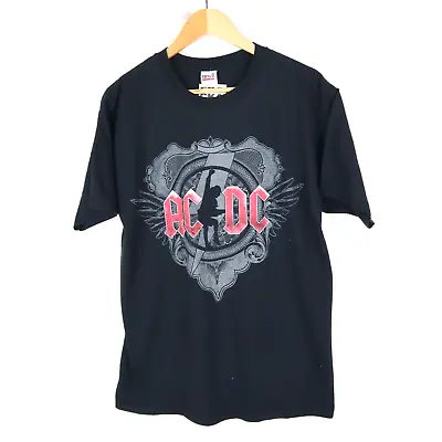 Buy ACDC T-shirt Black Ice 2008 Vintage Metal Music Rock Band SZ L (M9502) • 17.95£