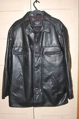 Buy Gents Reportage RGA Authentic Italian Faux Leather Jacket - Extra Large NWT • 17£