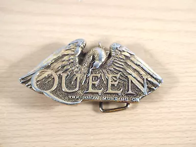 Buy QUEEN Official Gold Plated Belt Buckle The Show Must Go On 1993 • 69.99£