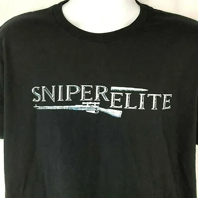 Buy Sniper Elite Namco Rebellion 2005 Video Game Logo T-Shirt XL Mens Black Rifle • 23.58£