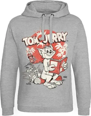 Buy Tom & Jerry Vintage Comic Epic Hoodie Heather-Grey • 50.91£
