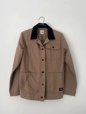 Buy Vans Light Brown (khaki) Canvas Drill Chore Coat Jacket Corduroy Collar XS • 25£