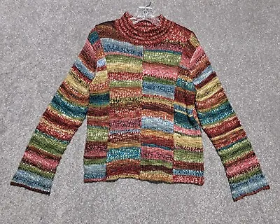 Buy Real Comfort By Chadwicks Women's Knit Sweater M Colorful Multicolor Pre-owned  • 17.77£