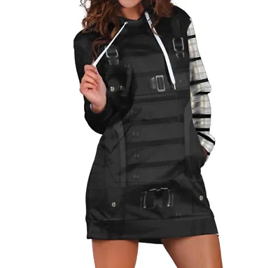 Buy America Captain Winter Soldier Hdooies Womens Ladies Sweatshirt Long Jacket Coat • 15.60£