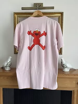 Buy KAWS SESAME STREET X UNIQLO Pink T - Shirt Large In VGC • 9.99£