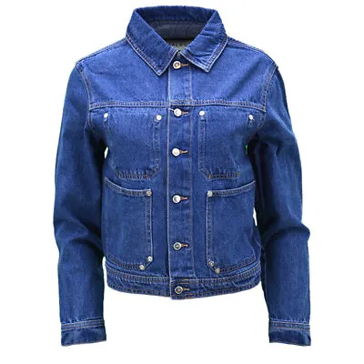 Buy TOP LOOK Womens Denim Jacket Regular Fit Vintage TRUCKER Casual Ladies Outwear • 16.99£