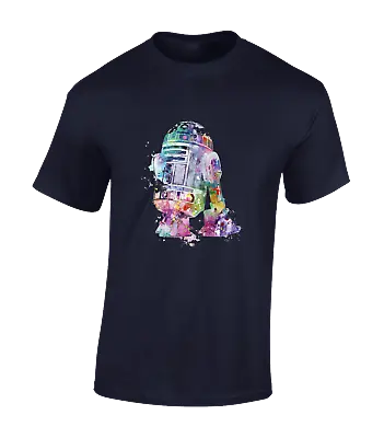 Buy Watercolour R2d2 Mens T Shirt Funny Star Trooper Jedi Storm Wars Fashion Top • 8.99£