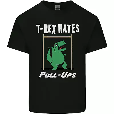 Buy T-Rex Hates Pull Ups Gym Funny Dinosaurs Mens Cotton T-Shirt Tee Top • 11.75£