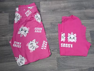 Buy A Pair Of Womens Pink Disney's Aristocats Pj's Size 10-12 • 3£