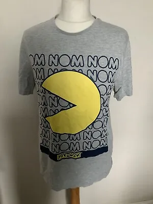 Buy Vintage Pac-Man T Shirt Size Small Retro Gamer Shirt Grey Classic • 9£