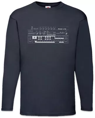 Buy Synthesizer 303 Long Sleeve T-Shirt Techno MC DJ Audio Wave Electro 90s Volume • 27.59£