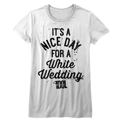 Buy Billy Idol Nice Day For A White Wedding Women's T Shirt Punk Rock Concert Merch • 25.56£