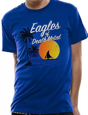 Buy Official Eagles Of Death Metal Sunset Mens Blue T Shirt Classic Tee • 14.95£
