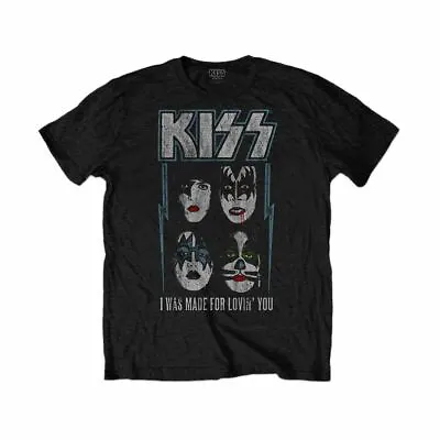 Buy Men's KISS Made For Lovin' You Distressed T-Shirt • 12.95£