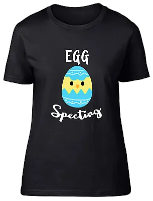 Buy Egg Specting Blue Easter Egg Fitted Womens Ladies T Shirt Gift • 8.99£