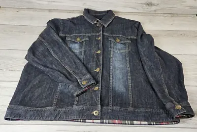Buy Coldwater Creek Men's Jeans Jacket 99% Cotton Dark Grey Size 3X • 19.99£