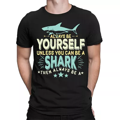 Buy Always Be A Shark Mens Unisex Women Oversized Tshirts Tee Top #E4 • 9.99£