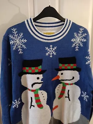 Buy ❤️🌈Snowman Xmas Jumper Size Large 42 Chest 28 Length ❤️🌈 • 6.99£