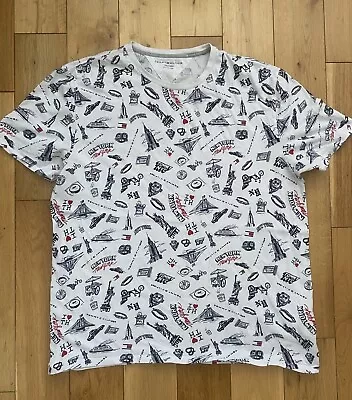 Buy Tommy Hilfiger Mens T Shirt Size Xl All Over Print. New York Themed. Summer Tee • 14.95£