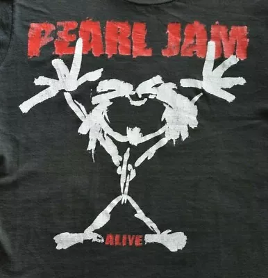 Buy Pearl Jam SHIRT & TICKET Stub 1992 ORIGINAL Authentic Vintage Concert MERCH • 378£
