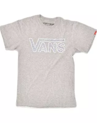 Buy VANS Womens Graphic T-Shirt Top UK 6 XS  Grey Cotton JY02 • 7.66£