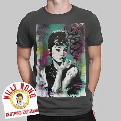 Buy Audrey Hepburn T-Shirt Cool Chic Graffiti Breakfast At Tiffany’s Sex Symbol UK  • 10.23£