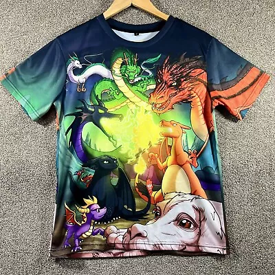 Buy Spyro The Dragon Charizard Dragon Ball Z Mens Cartoon Dragons T-Shirt Small • 24.99£