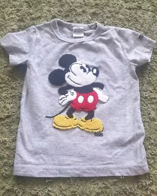 Buy Next Disney Mickey Mouse Grey T-shirt Age 12-18 Months • 1.50£