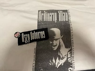Buy Ozzy Osbourne Ordinary Man London Release Party T Shirt XL White Patch Badge • 19.95£