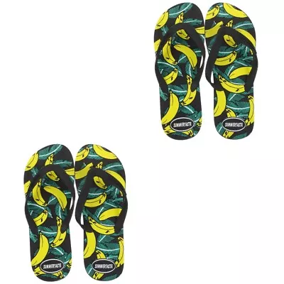 Buy  2 Pairs Summer Slipper For Men Cool Summer Sandals Home Slippers Beach Sandals • 17.65£