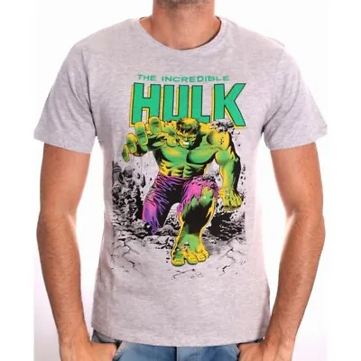 Buy The Incredible Hulk Official Marvel T-shirt Grey Medium • 12.99£