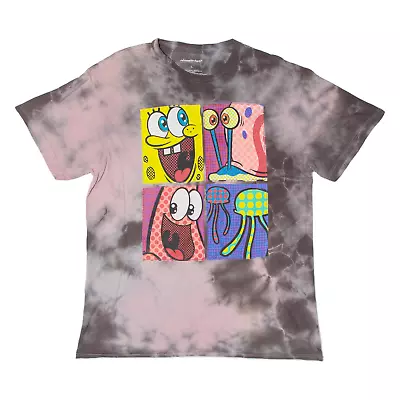 Buy NICKELODEON Spongebob Squarepants Mens T-Shirt Pink L • 9.99£