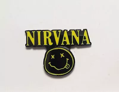 Buy Nirvana Smiley Face Kurt Cobain Enamel Pin Hat Backpack Badge Brooch Merch • 6.62£