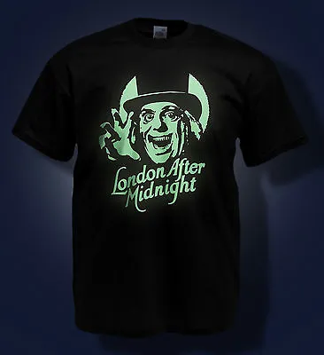 Buy LON CHANEY T-SHIRT - London After Midnight / Classic Horror Glow In The Dark Tee • 14.99£