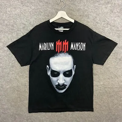 Buy Vintage Marilyn Manson Shirt Mens Large Black The Golden Age Of Grotesque 2003 • 69.99£