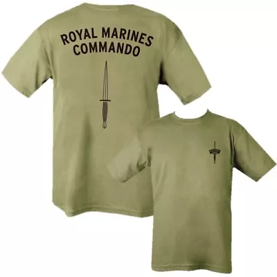 Buy Royal Marines Commando T-shirt Mens S-2xl Double Side Print Army British Navy  • 12.99£
