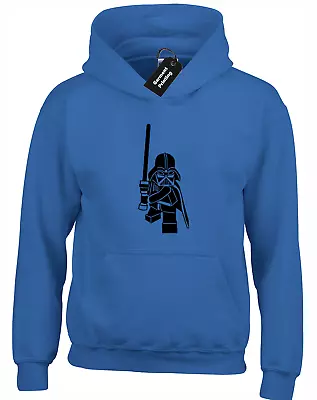 Buy Bricks Vader Kids Childrens Hoody Hoodie Darth Wars Trooper Storm Star Jedi Fan • 14.99£