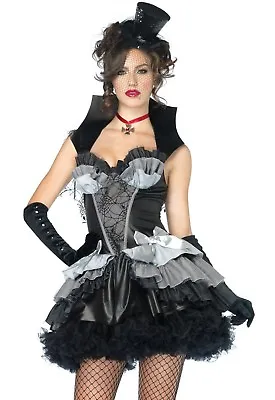 Buy Adult Halloween Costume Size Small Queen Of Darkness Elvira Vampire Spider Web  • 9.44£