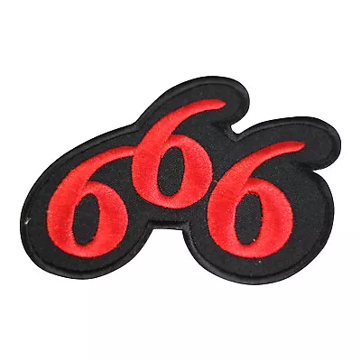 Buy 666 Devil Biker Patch Iron On Patch Sew On Badge Patch Embroidery Patch  • 2.49£
