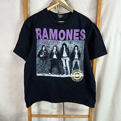 Buy Vintage Ramones Anthology Shirt Mens Large Black Punk Rock Short Sleeve • 93.24£