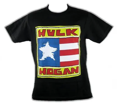 Buy NIB Authentic WWE Women's Hulk Hogan S Shirt Tee BO DS Small Black Flag • 32.13£