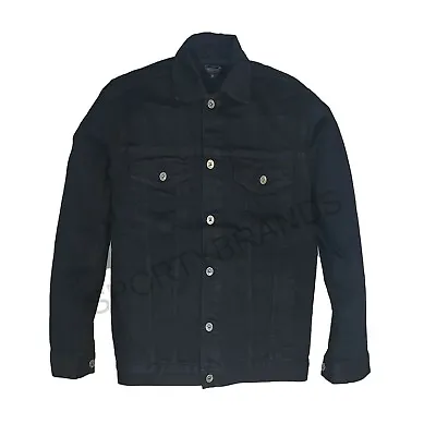 Buy New Mens Denim Biker Button Jacket Trucker Vintage Casual Formal Jeans Top Coat • 20.98£