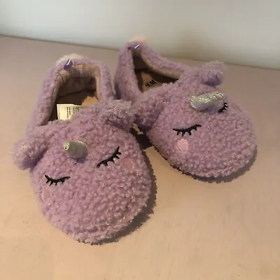 Buy H&M Pink Fluffy Unicorn Slippers U.K. 10.5-11 • 2.50£