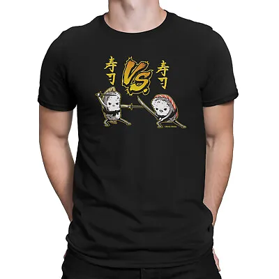 Buy Mens Japanese ORGANIC T-Shirt Anime Sushi Martial Arts Sword Fighters Japan Gift • 8.99£