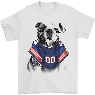 Buy American Football Bulldog With Tattoos Mens T-Shirt 100% Cotton • 6.99£